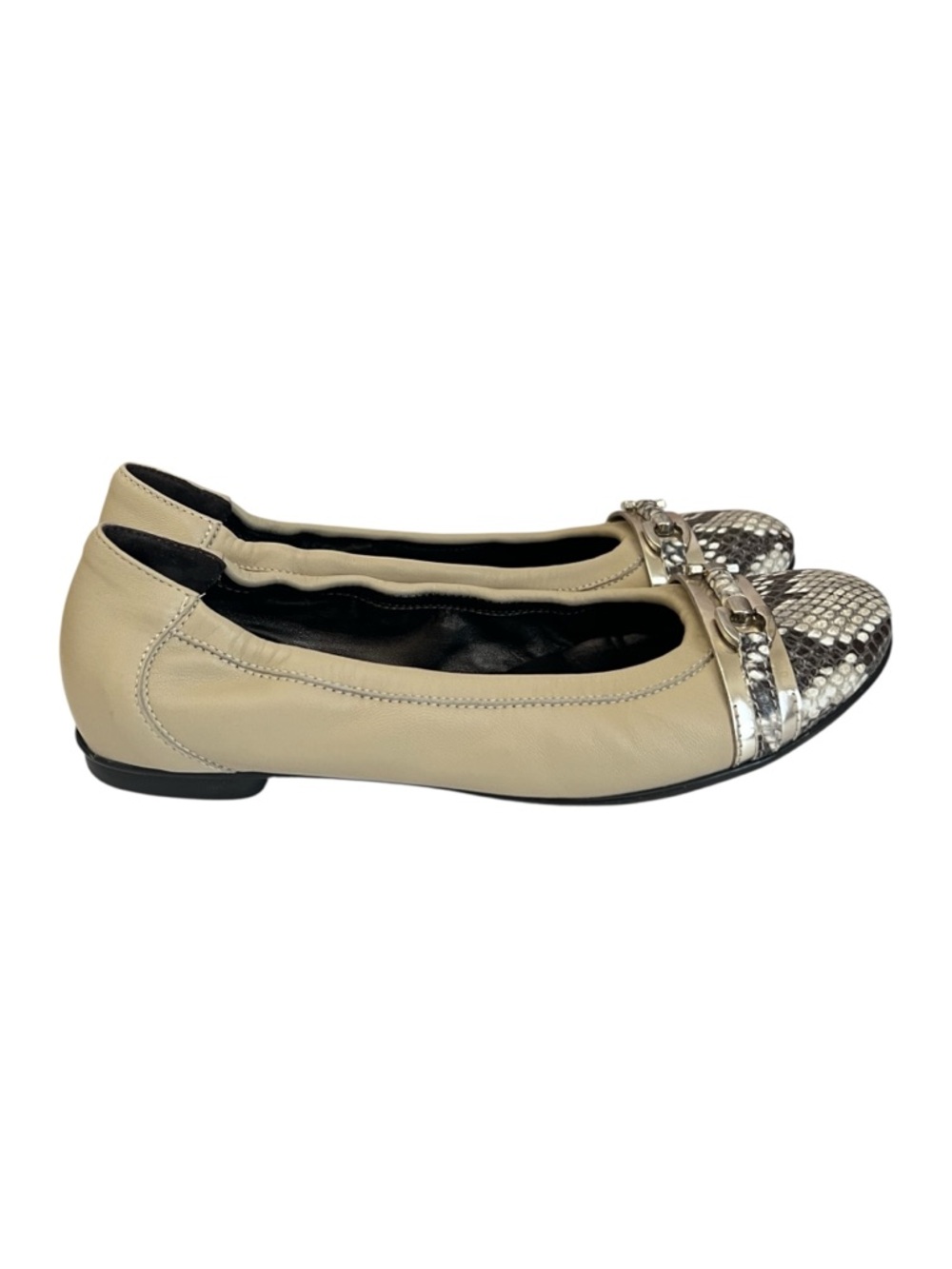 AGL Leather Cap Toe Ballet Flats Size 40 EU - Picture 2 of 9